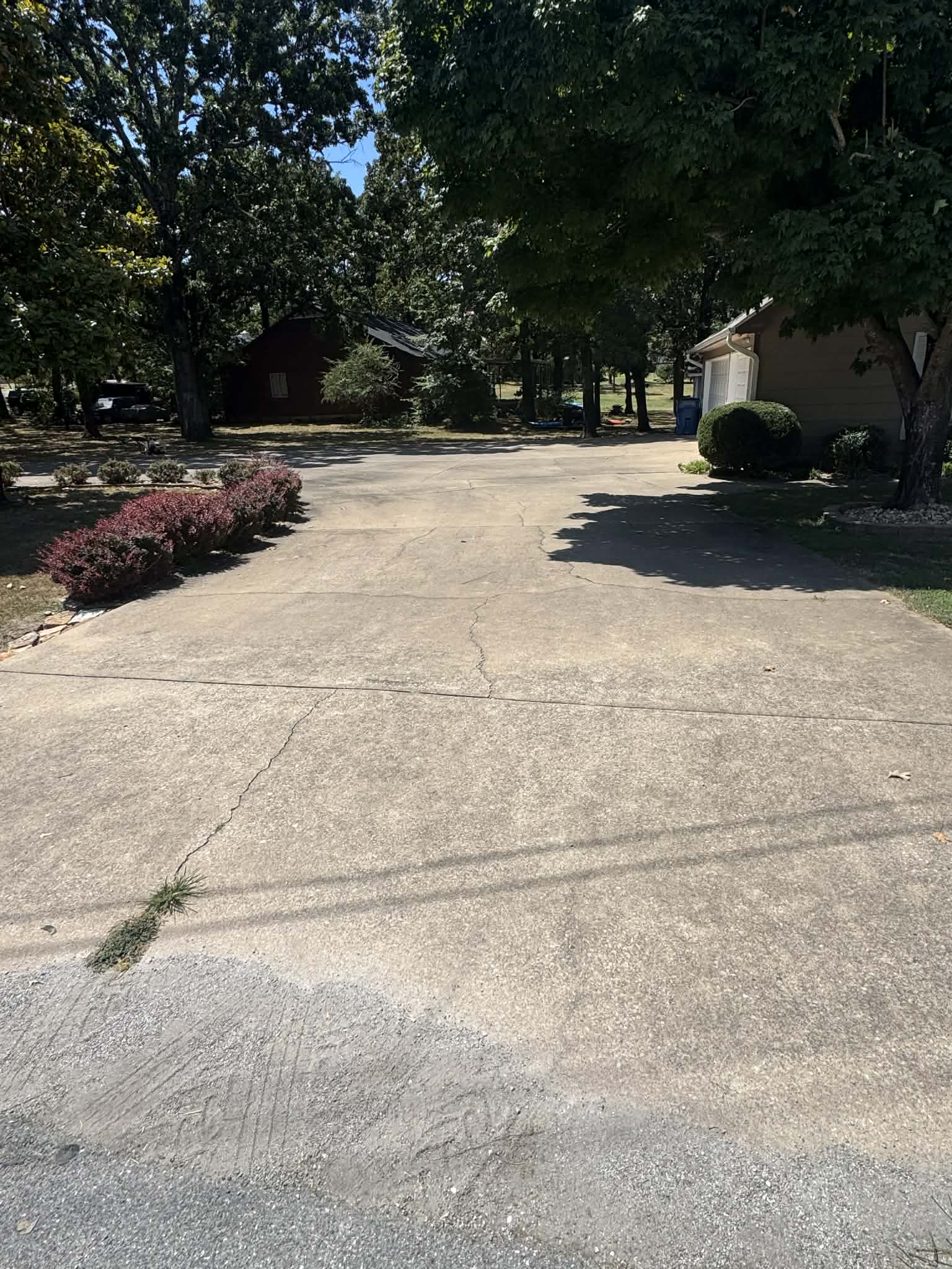 Driveway before pressure washing — Branson MO