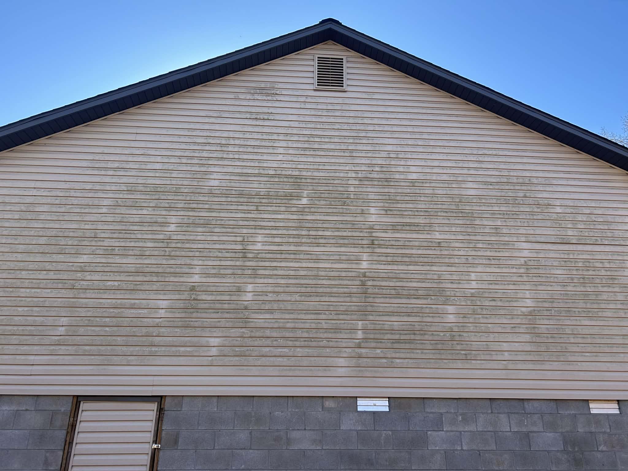 Vinyl siding before soft wash — Branson MO